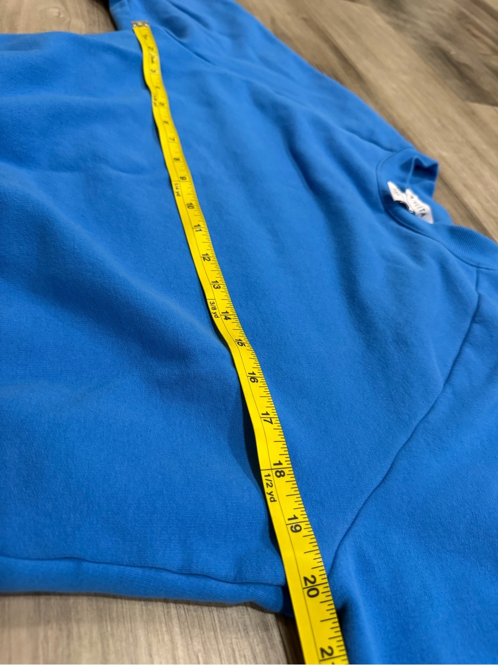 Athleta Blue Fleece Crewneck Sweatshirt XXS Cozy Pullover Athleisure - Picture 5 of 7